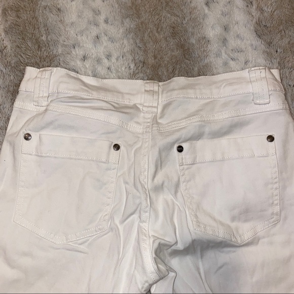 BEDO SKINNY DENIM JEANS in WHITE - Picture 2 of 4